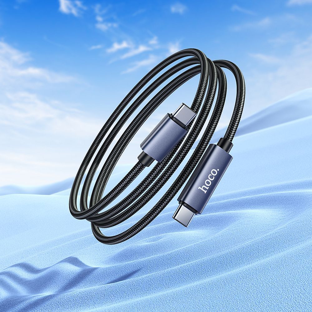HOCO cable Type C to Type C with display 3A 60W X112 1 m black