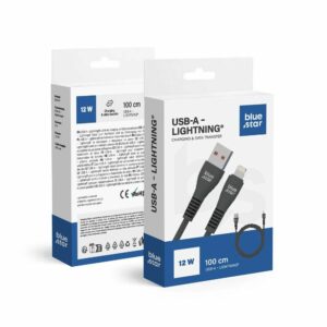 BLUE STAR cable USB A to Lightning 2A 12W DC99I 1 m black