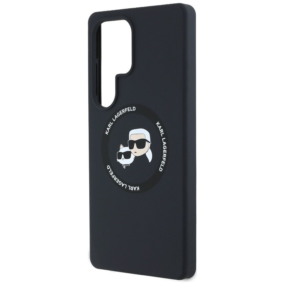 KARL LAGERFELD case for SAMSUNG S25 Ultra KLHMS25LSKCHTCK (Magnetic Silicone Double Heads) black