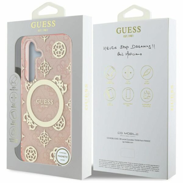 Θήκη Κινητού GUESS Samsung S25 Magnetic Peony Ροζ