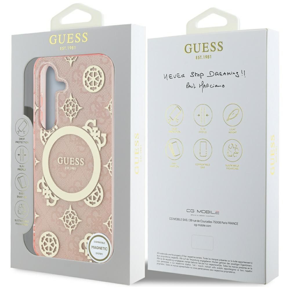 Θήκη Κινητού GUESS Samsung S25 Magnetic Peony Ροζ