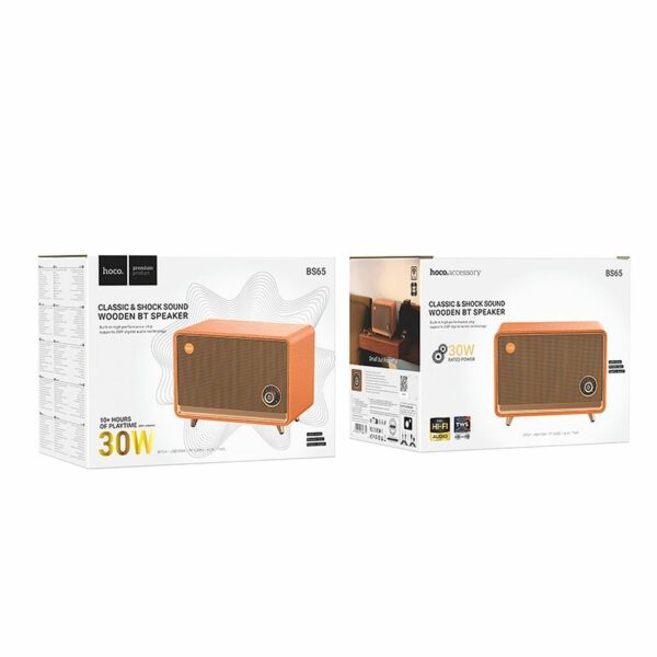 HOCO speaker bluetooth retro style BS65 orange