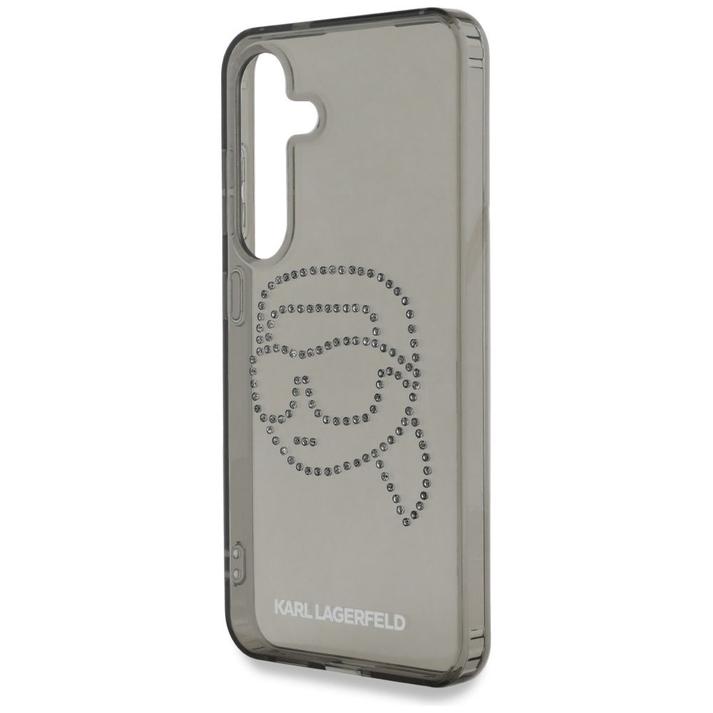 KARL LAGERFELD case for SAMSUNG S25 KLHCS25SHKHDCELK (IML Rhinestones K Head) black