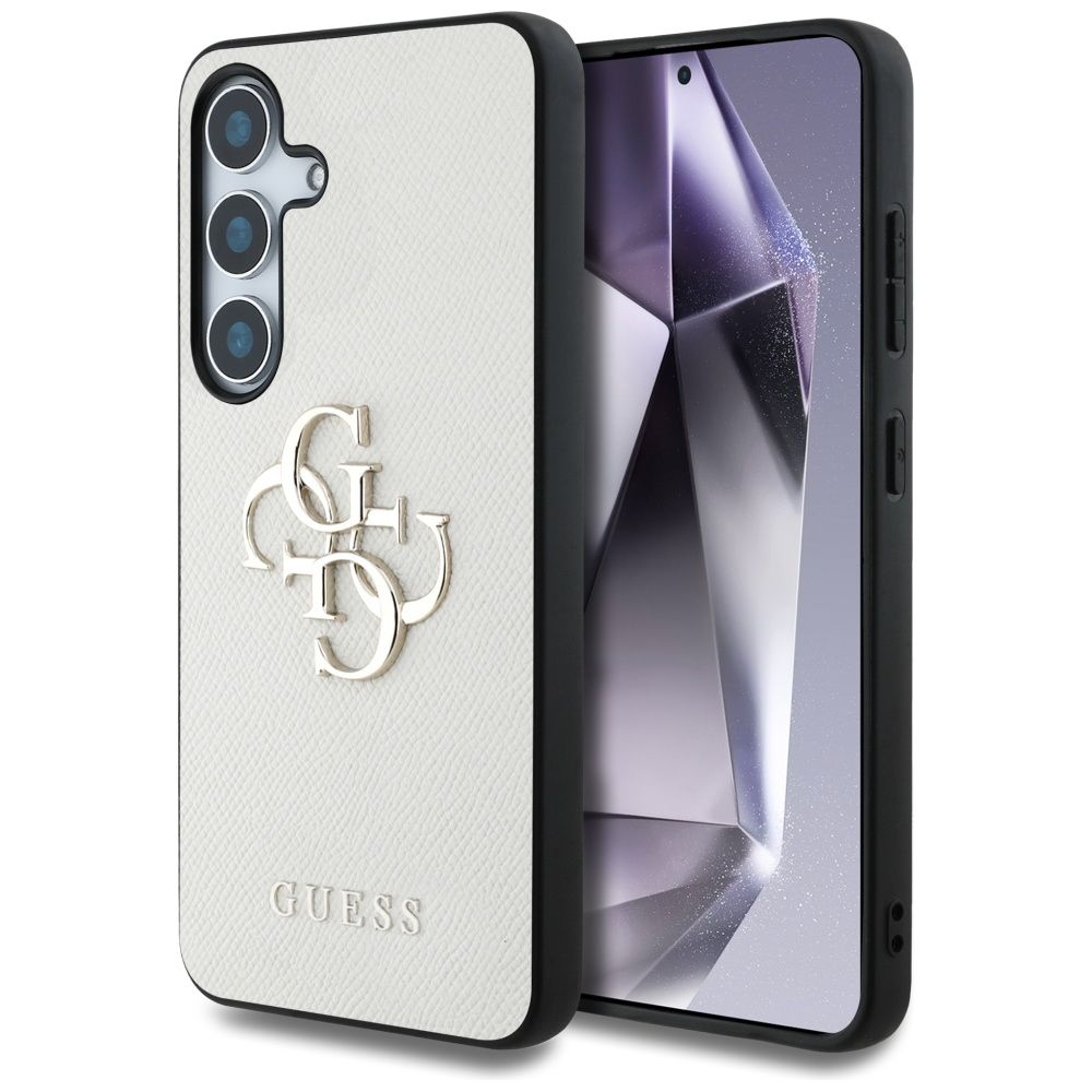 Θήκη Κινητού GUESS SAMSUNG S25 PU Grained Big 4G Beige