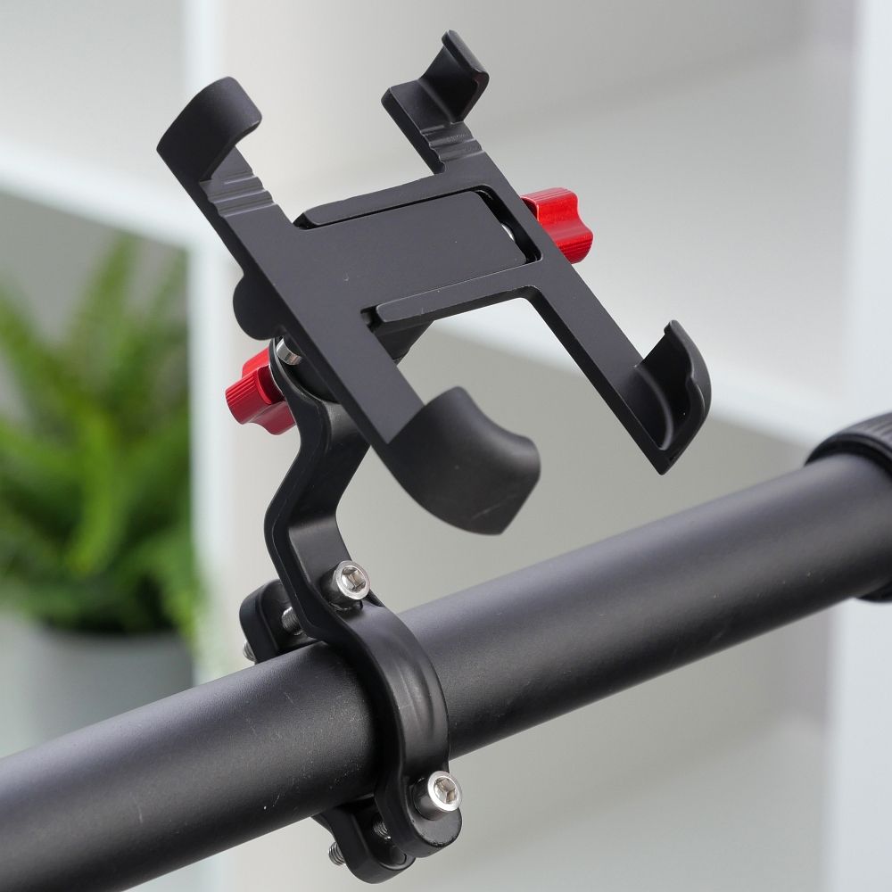 cb6d0d407c4b66afd6239aa1cef79839 Bike / scooter aluminium holder for mobile phone FSBHD-106-3 black