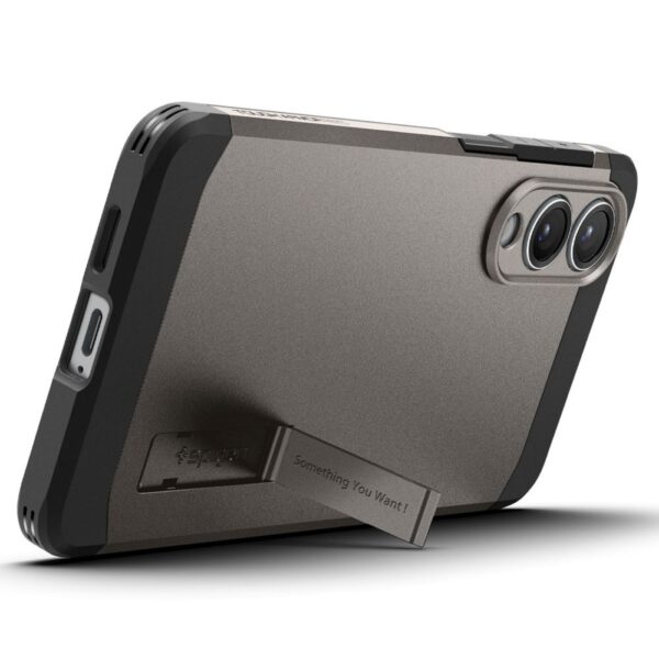 SPIGEN case TOUGH ARMOR compatible with MagSafe for SAMSUNG S25 Edge gunmetal