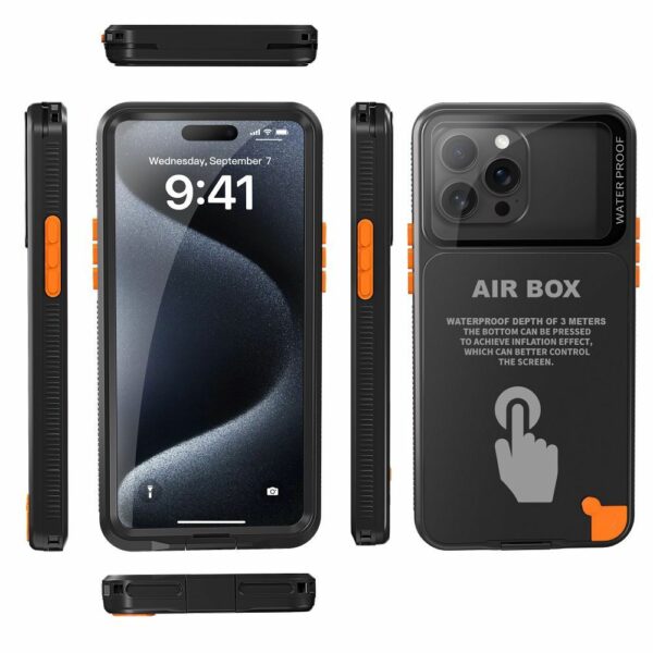 Waterproof case SHELLBOX AIRBOX 6.7 universal black
