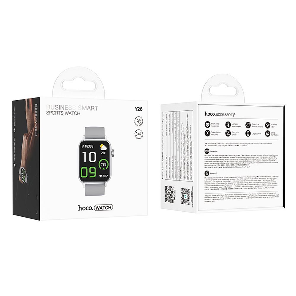 HOCO smartwatch with call function Y26 silver