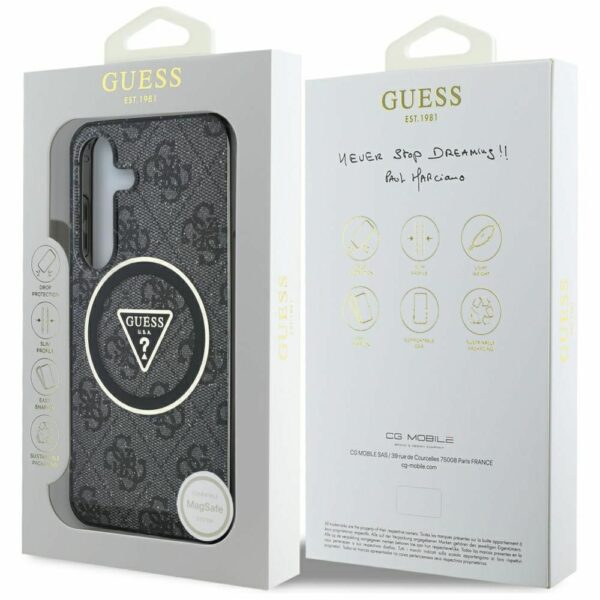 Θήκη GUESS Magnetic Glitter για Samsung S25 Plus Μαύρη