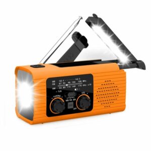 PRISTAR radio FM with flashlight 4000 mAh YX318 orange