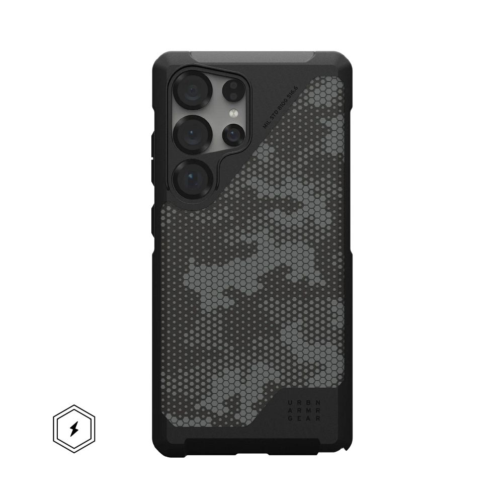 UAG Urban Armor Gear case METROPOLIS LT MAGNET with built-in magnet for SAMSUNG S25 Ultra 5G kevlar black