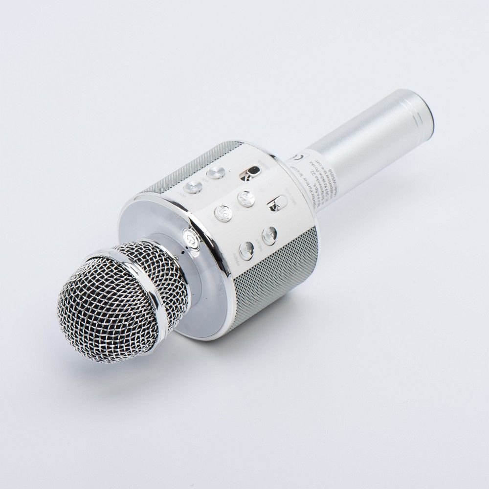 Multimedia karaoke microphone CR58S HQ silver