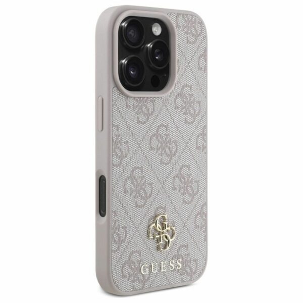 GUESS case for IPHONE 16 Pro compatible with MagSafe GUHMP16LP4SM4MP (PU 4G Small and Classic) pink