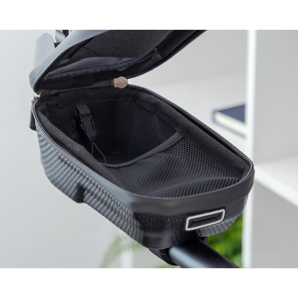 d24c9bfea96c86d7a04f281eba796221 Bike frame bag with waterproof zipper FSBFB-451 black