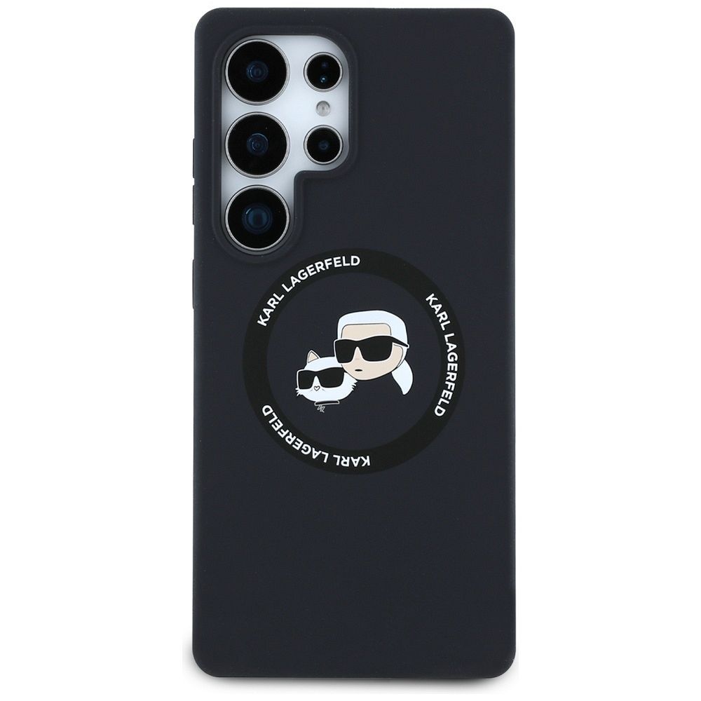 KARL LAGERFELD case for SAMSUNG S25 Ultra KLHMS25LSKCHTCK (Magnetic Silicone Double Heads) black