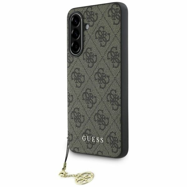 GUESS case for SAMSUNG A56 GUHCSA56GF4GBR (PU 4G Charm) brown