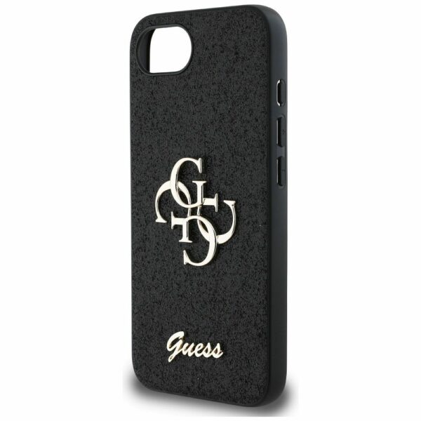 GUESS case for IPHONE 16e (SE 4 2025) GUHCPSE4HG4SGK (Fixed Glitter Big 4G) black