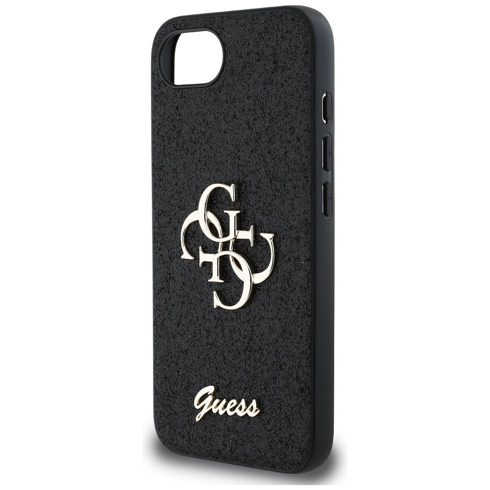 GUESS case for IPHONE 16e (SE 4 2025) GUHCPSE4HG4SGK (Fixed Glitter Big 4G) black