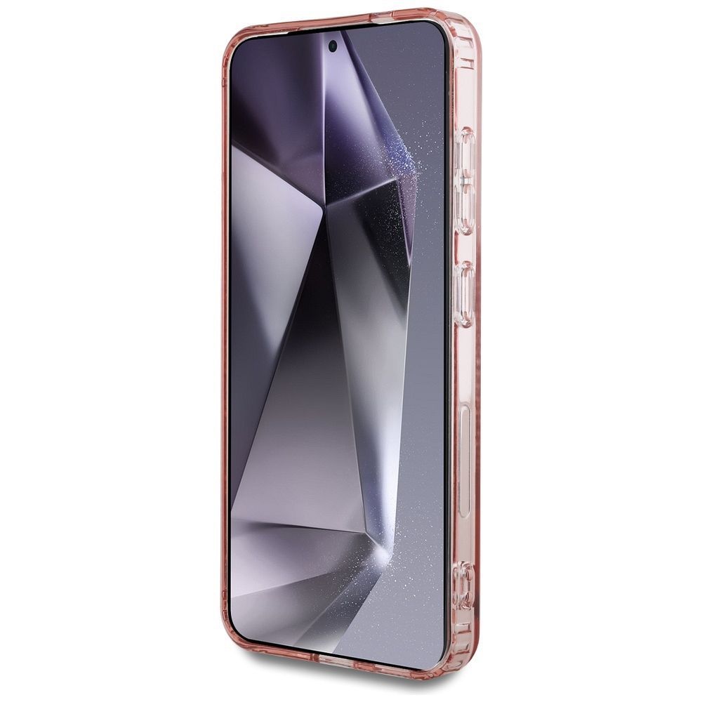 Θήκη Κινητού GUESS Samsung S25 Ροζ με Μαγνητικό Κούμπωμα & Στρας