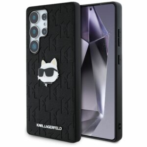 KARL LAGERFELD case for SAMSUNG S25 Ultra KLHCS25LPGKLCHPK (PU Monogram Choupette Head Pin) black