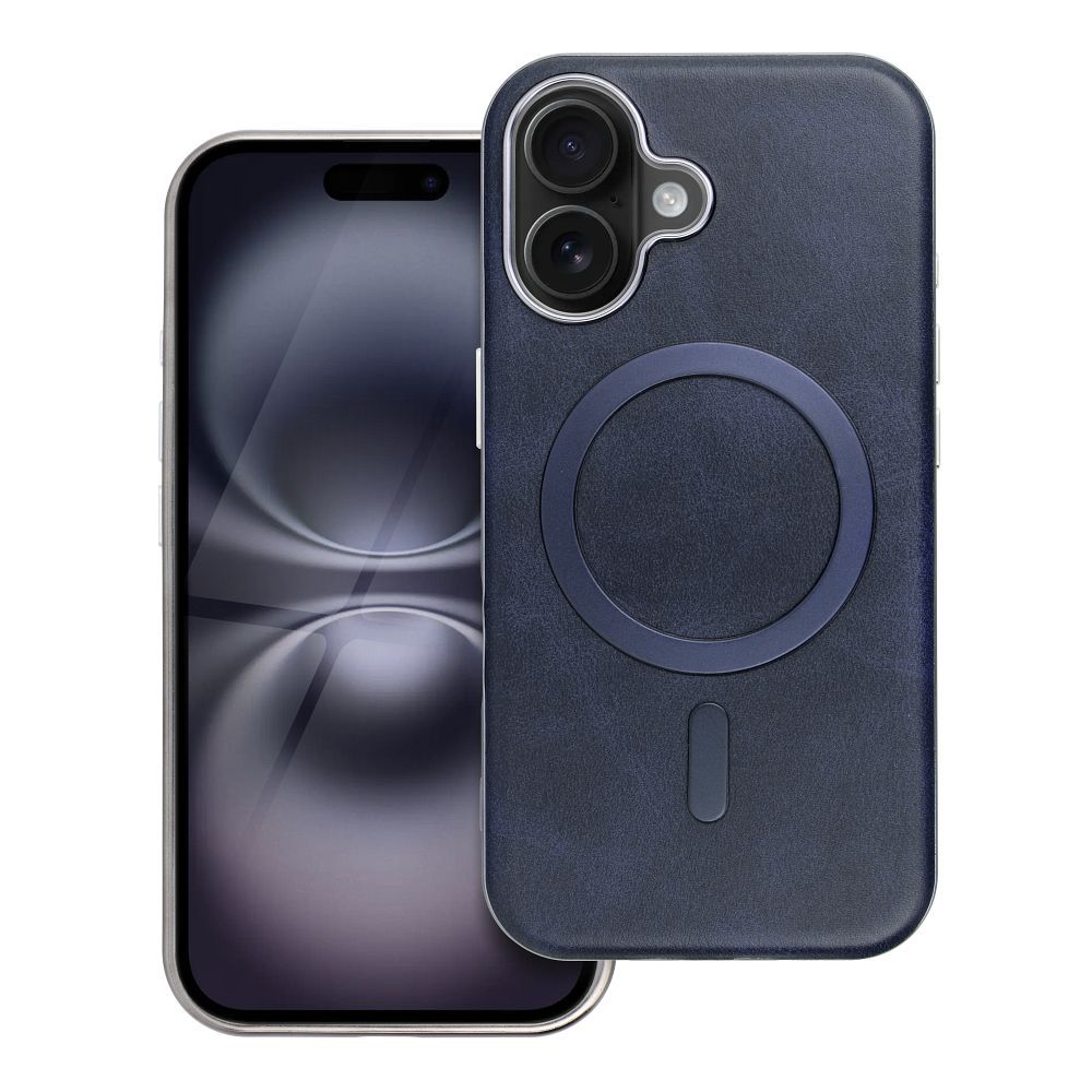 GENTLEMAN MAG COVER Case compatible with MagSafe for IPHONE 14 navy blue