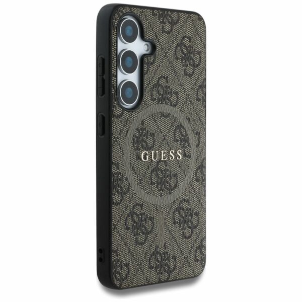 Θήκη Κινητού GUESS SAMSUNG S25 Plus Magnetic PU 4G Ring Classic Logo Καφέ