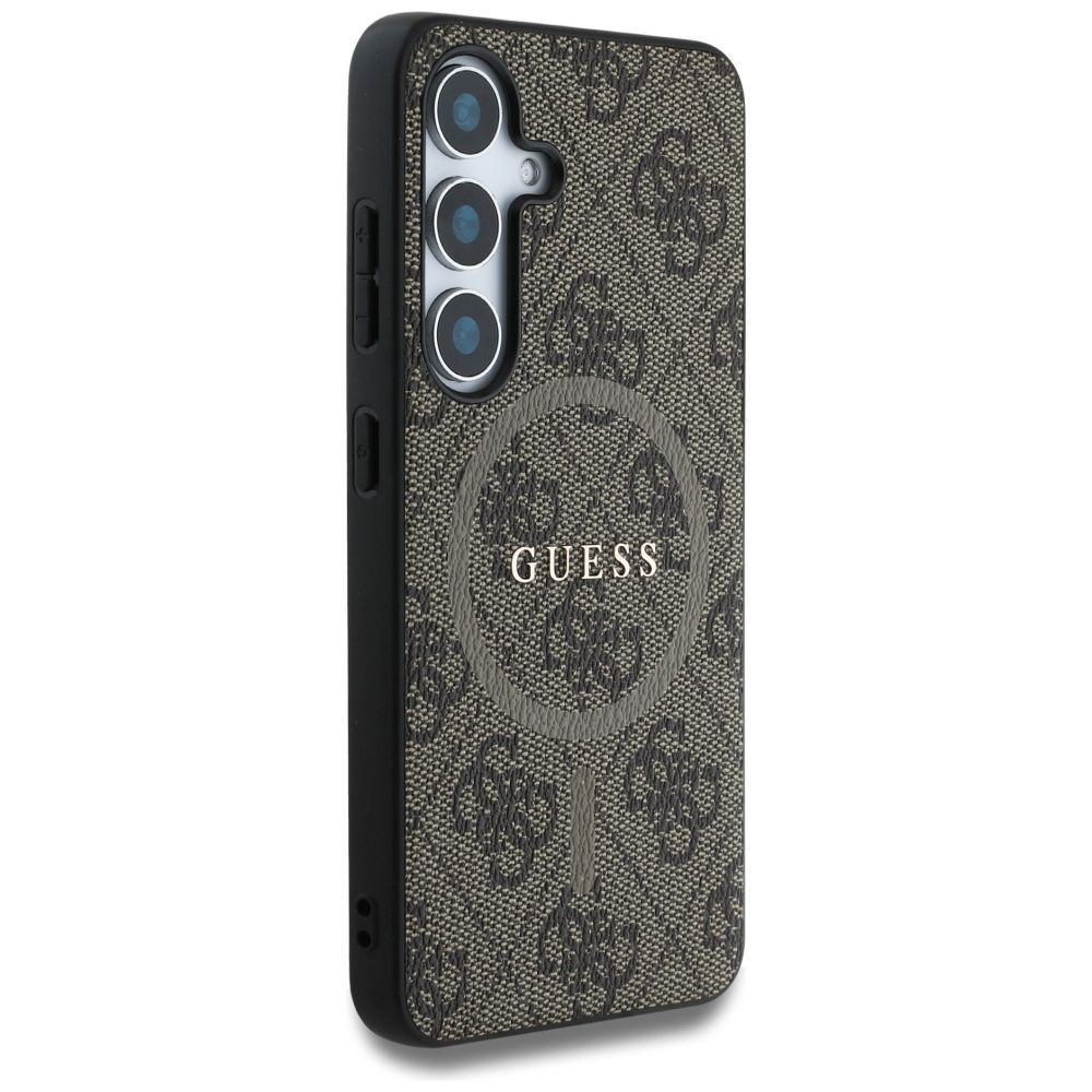 Θήκη Κινητού GUESS SAMSUNG S25 Plus Magnetic PU 4G Ring Classic Logo Καφέ
