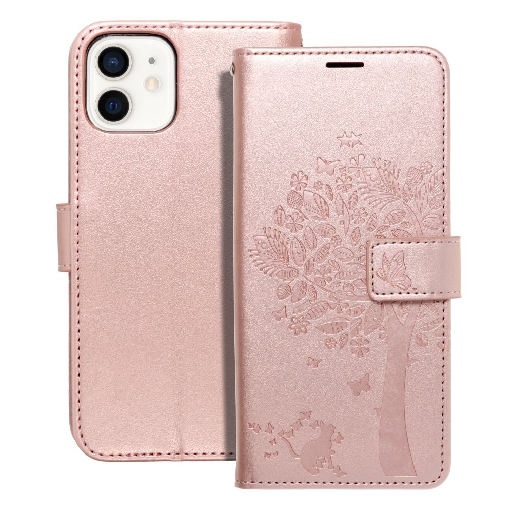 d7263e07ac5239d3441c7d3dc5ee01a8 MEZZO Book case for IPHONE 12 / 12 PRO tree rose gold