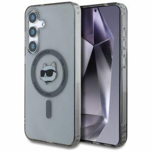 KARL LAGERFELD case for SAMSUNG S25 Plus KLHMS25MHLSCHK (Magnetic IML Metal Choupette Head) black