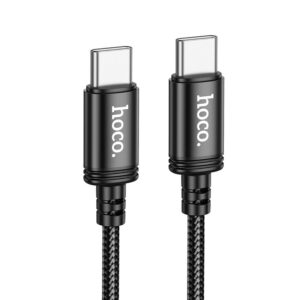 Cable USB C to USB C Hoco 3A 60W 2 m X89 black