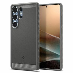 SPIGEN case RUGGED ARMOR MAG compatible with MagSafe for SAMSUNG S25 Ultra marble grey