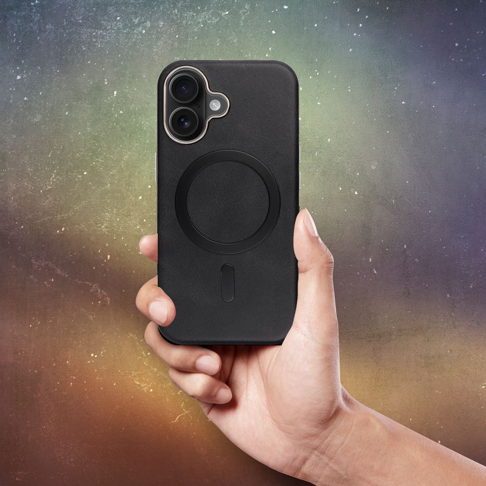 GENTLEMAN MAG COVER Case compatible with MagSafe for IPHONE 16 black