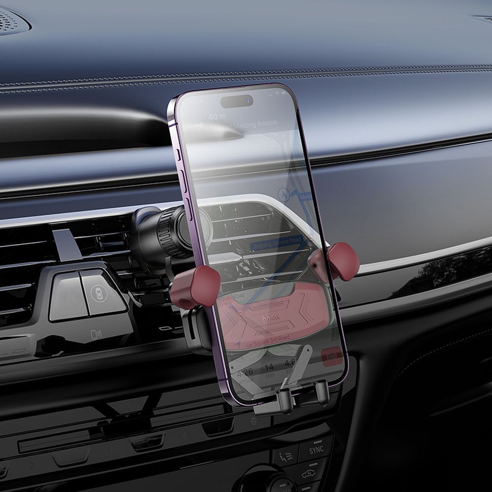 HOCO gravity car holder for air vent H66 black and red