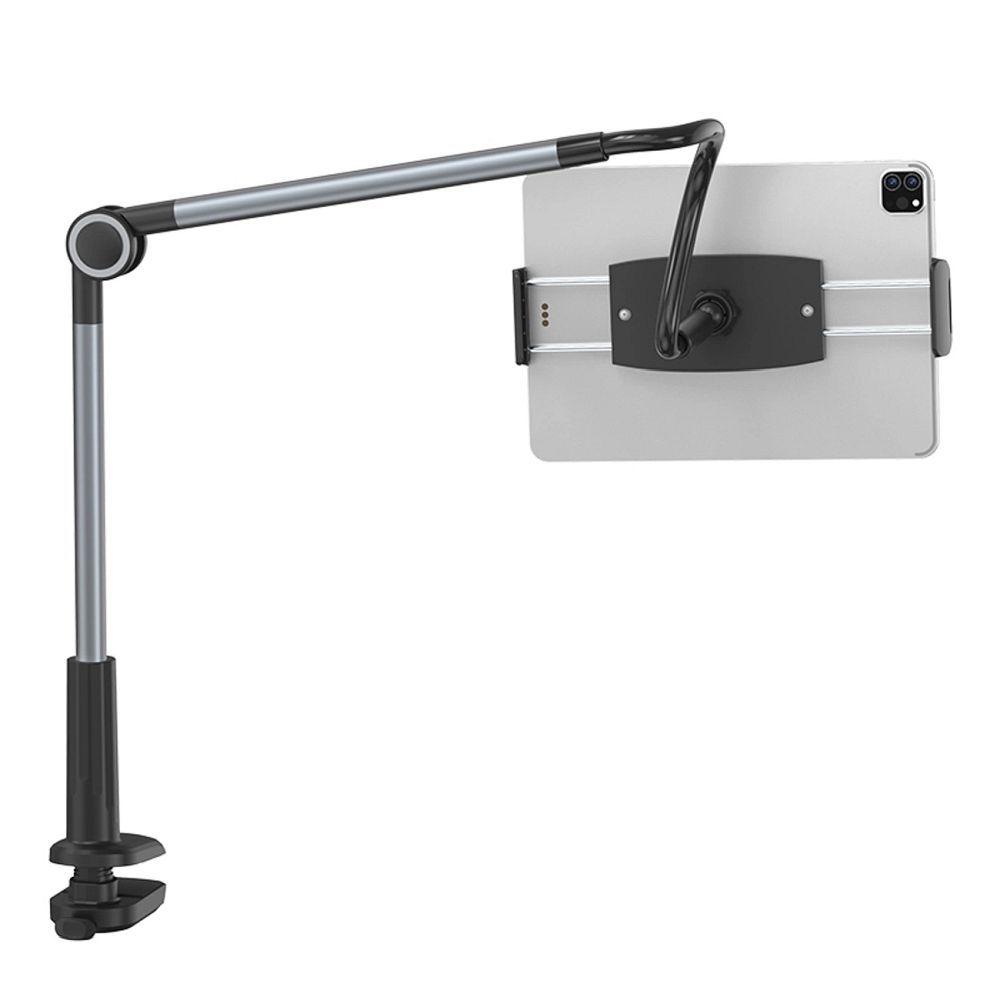 d9ed4a59dfea587161f390b0f6e923d9 BASEUS desk holder rotative adjustable for phone tablet 4,7" - 12,9" grey