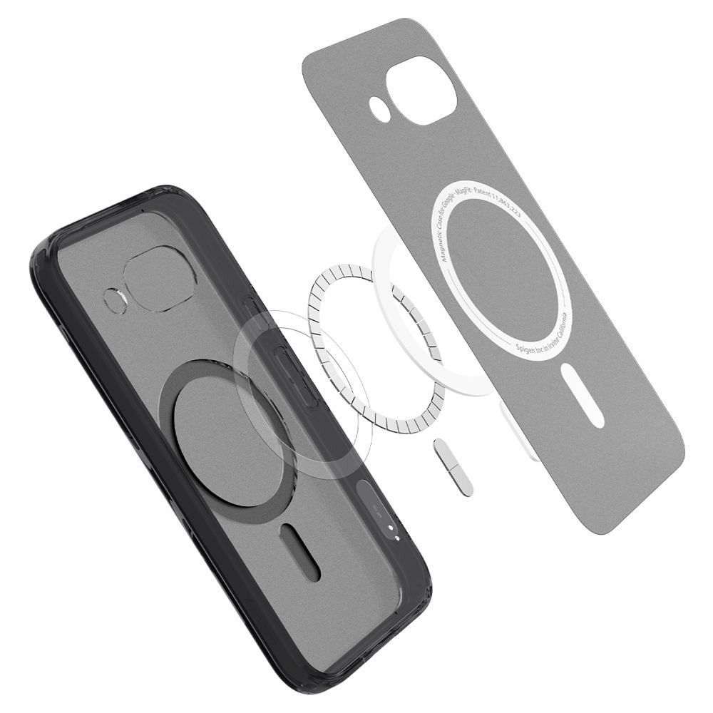 SPIGEN case ULTRA HYBRID MAG compatible with MagSafe for GOOGLE PIXEL 9A frost black