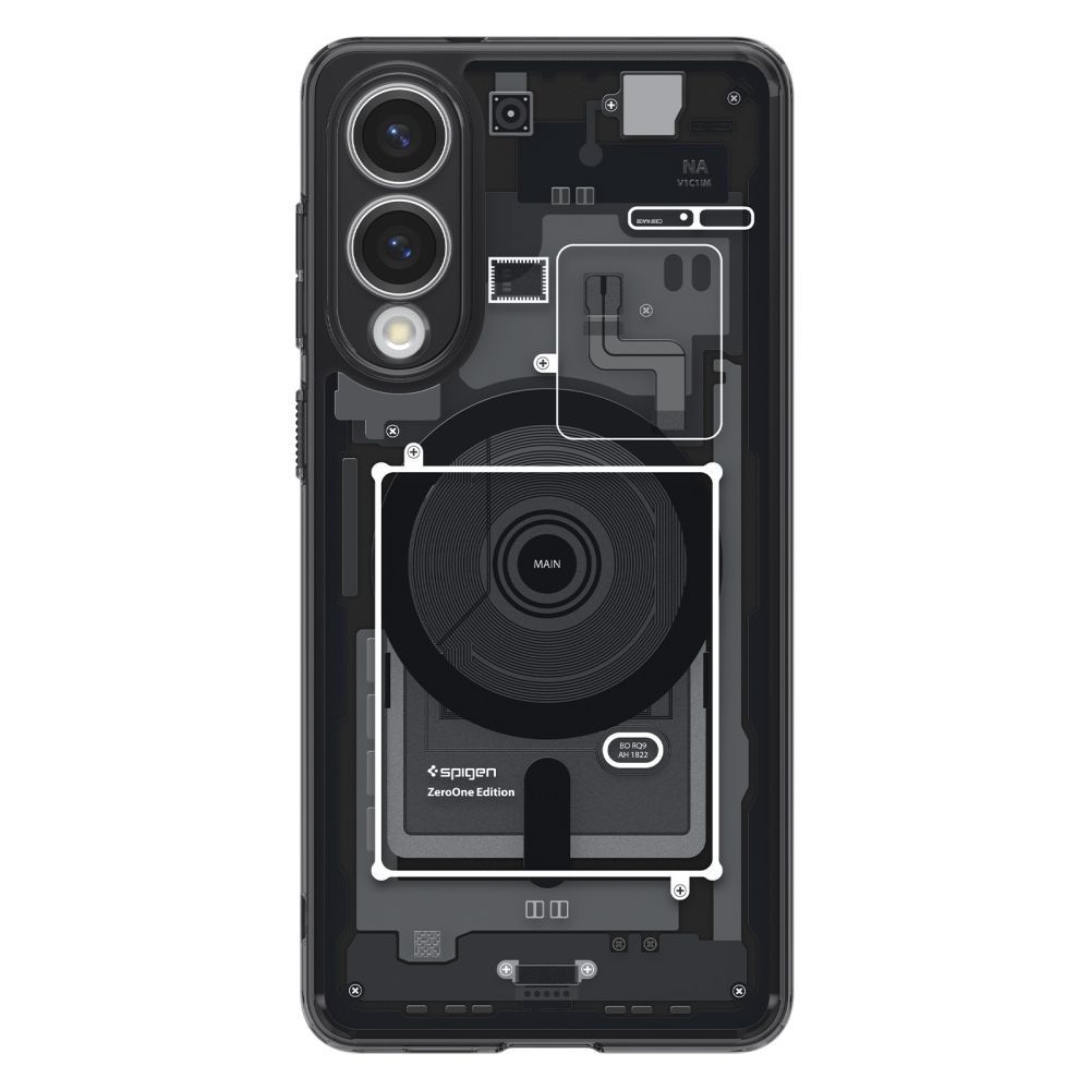 SPIGEN case ULTRA HYBRID MAG compatible with MagSafe for SAMSUNG S25 Edge zero one black
