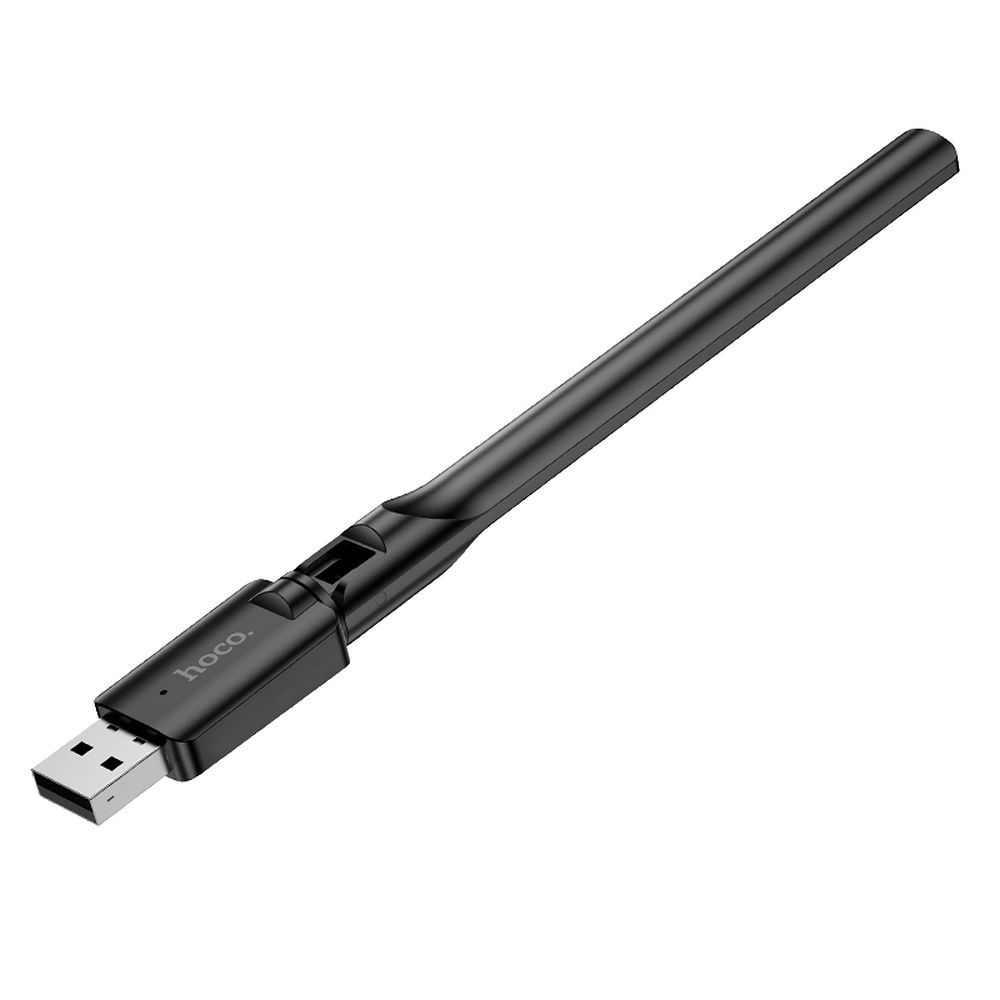 HOCO wireless network card with external antena USB Wifi4 HI32 black