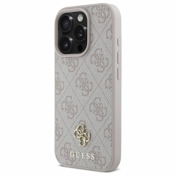 GUESS case for IPHONE 16 Pro compatible with MagSafe GUHMP16LP4SM4MP (PU 4G Small and Classic) pink
