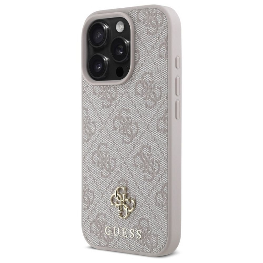 GUESS case for IPHONE 16 Pro compatible with MagSafe GUHMP16LP4SM4MP (PU 4G Small and Classic) pink