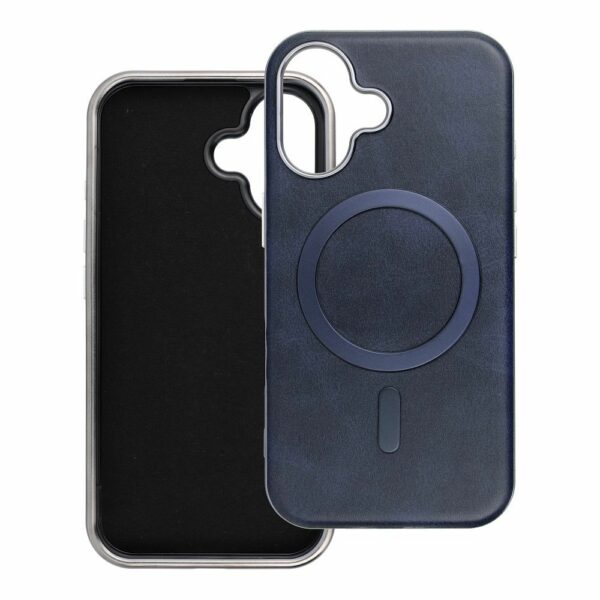 GENTLEMAN MAG COVER Case compatible with MagSafe for IPHONE 16 PRO navy blue