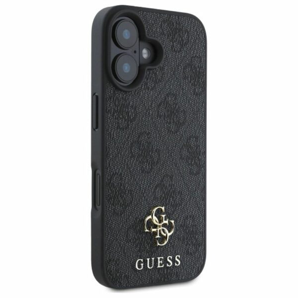 GUESS case for IPHONE 16 comaptible with MagSafe GUHMP16SP4SM4MK (PU 4G Small and Classic) black