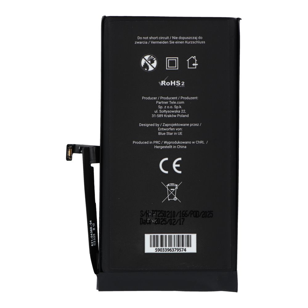 dc6a6bbe817f9345e6b4e45eb24d741a BLUE STAR HQ battery for IPHONE 15 3349 mAh