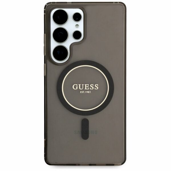 Θήκη Κινητού GUESS Samsung S25 Ultra Μαύρη Glitter Μαγνητική