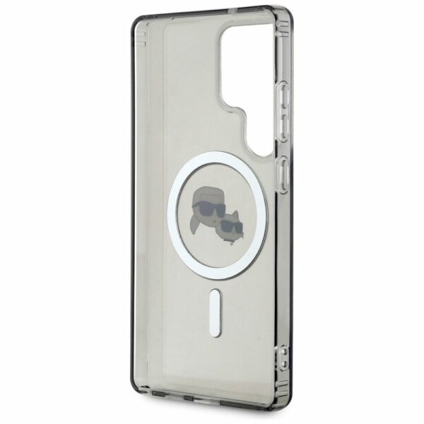 KARL LAGERFELD case for SAMSUNG S25 Ultra KLHMS25LHLSKCK (Magnetic IML Metal KC Heads) black