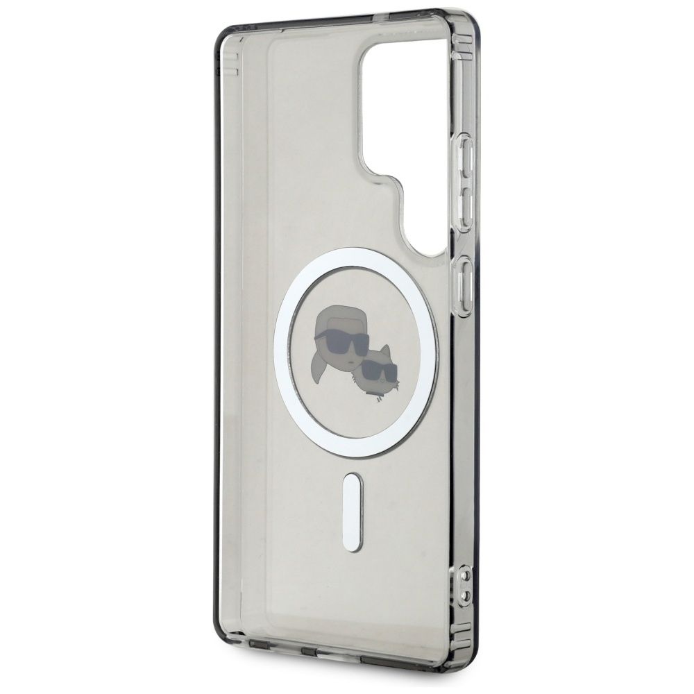 KARL LAGERFELD case for SAMSUNG S25 Ultra KLHMS25LHLSKCK (Magnetic IML Metal KC Heads) black