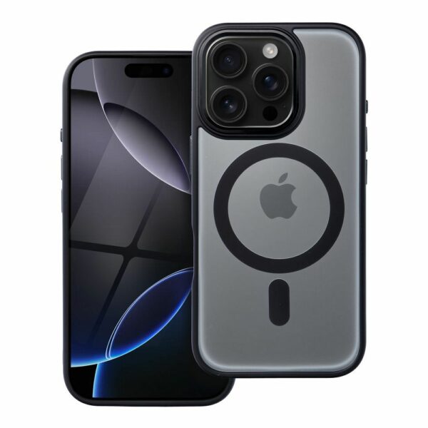 MATTE MAG COVER case compatible with MagSafe for IPHONE 16 Pro black