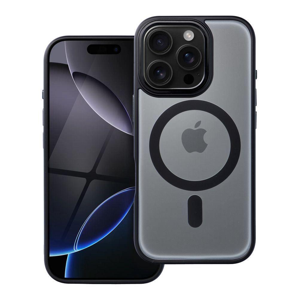 MATTE MAG COVER case compatible with MagSafe for IPHONE 16 Pro black