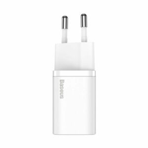 Φορτιστής Τοίχου BASEUS Type C PD 20W QC3.0 Super Si Λευκός CCSUP-B02