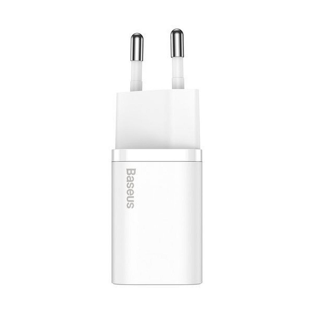 Φορτιστής Τοίχου BASEUS Type C PD 20W QC3.0 Super Si Λευκός CCSUP-B02