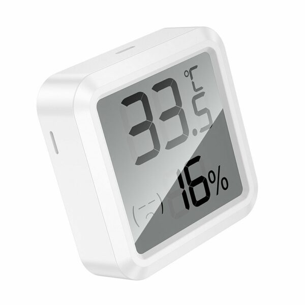 HOCO electronic clock with hygrothermometer HX40 white